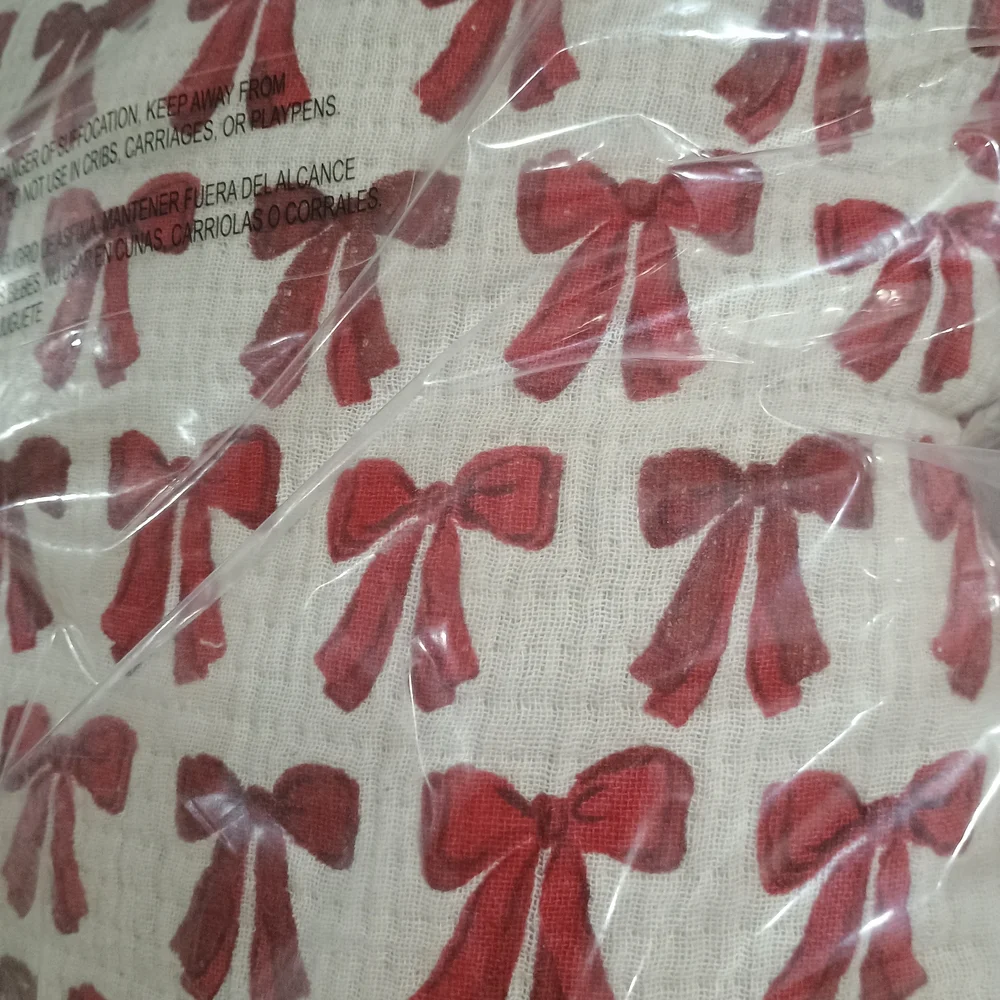 Festive Red Bow Holiday Pillow
